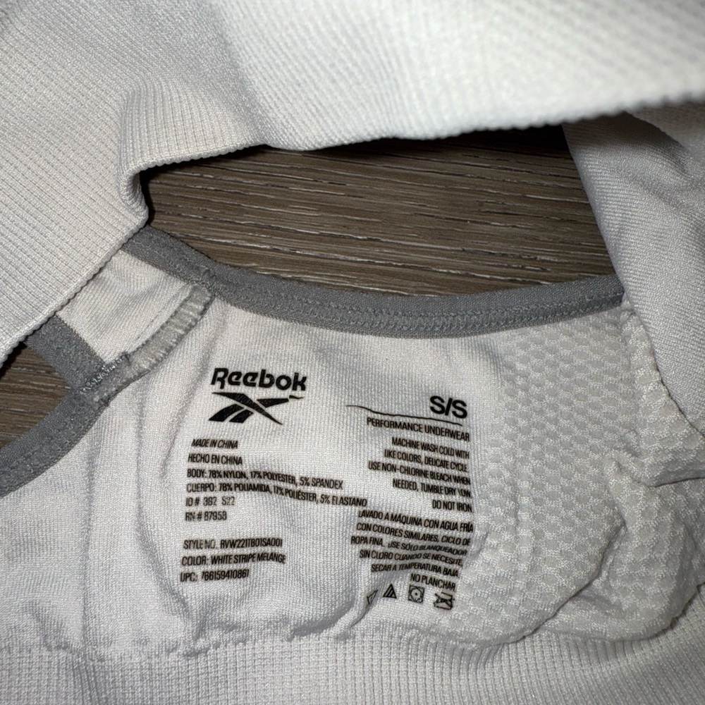 Reebok Trio Sports Bra Set - Pink, Black, Striped - Picture 10 of 13